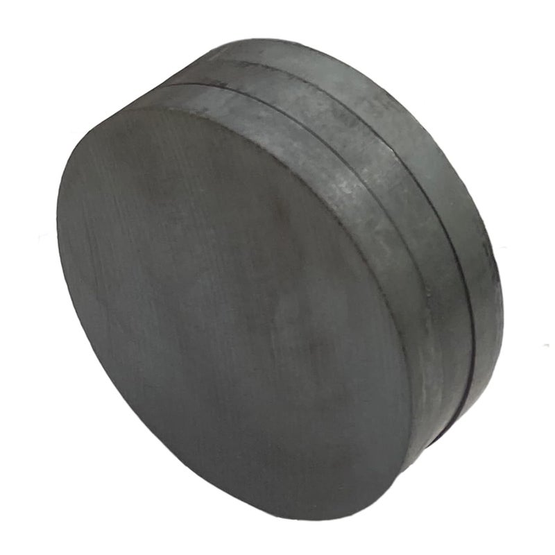 AOAUTO Ceramic Magnets Disc 2.83" x1/3" Grade 8,Industries Strong Ferrite Magnets for Crafting,Science and School Projects,Pack of 3 - Image 1
